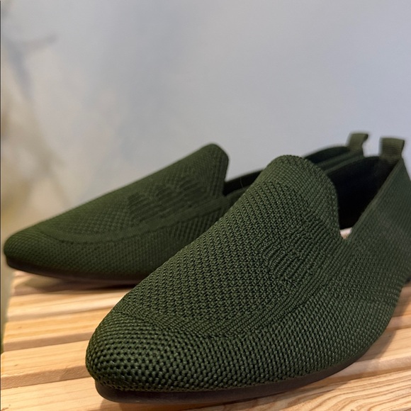 HP🌈 BNWT! H Halston Olive Green Fabric Women’s Loafers HH - Deniero Size 7 - Picture 5 of 13